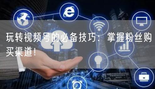 玩转视频号的必备技巧：掌握粉丝购买渠道！