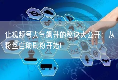 让视频号人气飙升的秘诀大公开:从粉丝自助刷粉开始!