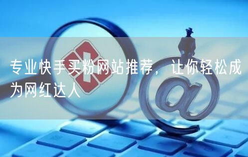 专业快手买粉网站推荐,让你轻松成为网红达人