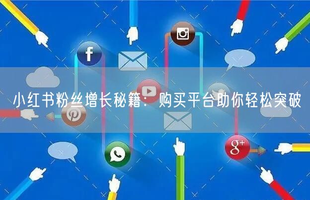 小红书粉丝增长秘籍:购买平台助你轻松突破
